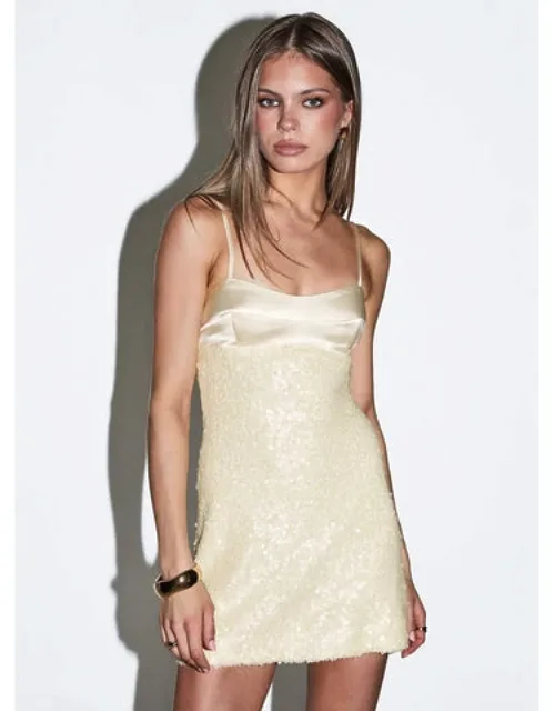 Alishia Satin Sequin Corset Mini Dress