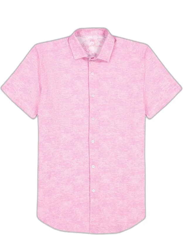 Reid Cotton Tonal Pattern Short-sleeve Shirt