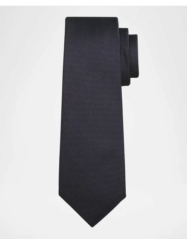 Micro-pindot Silk 7-fold Tie
