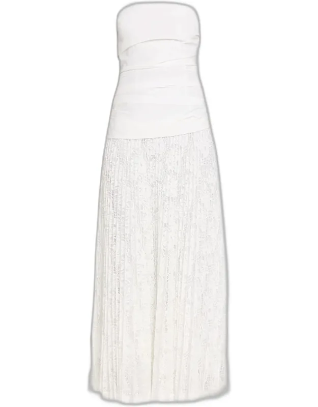 Annalise Cotton Lace Midi Dress