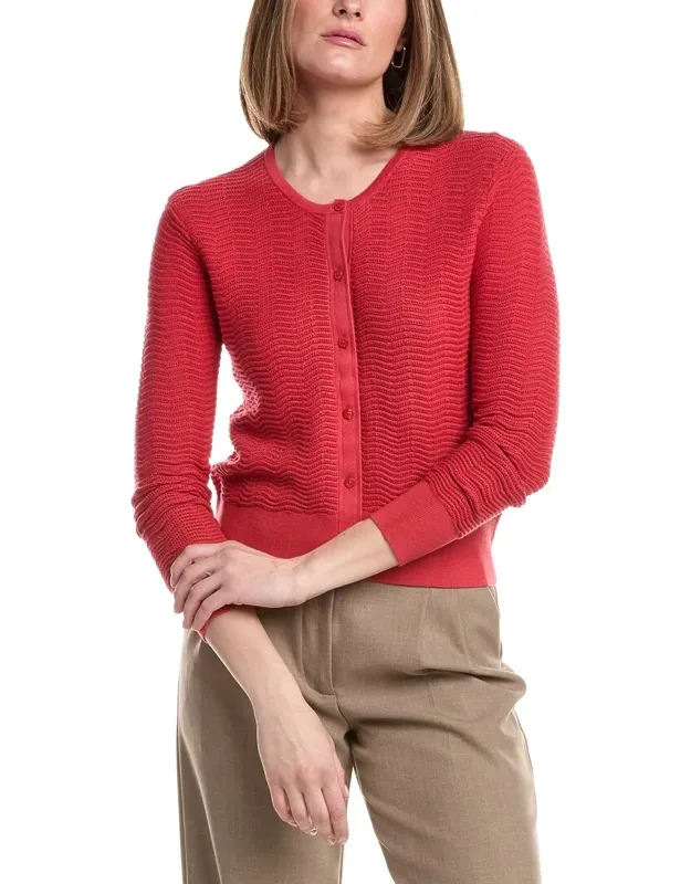 Pointelle Cropped Cardigan