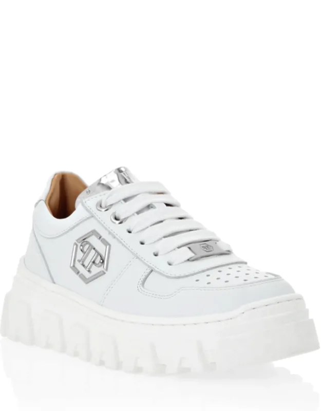 Leather Lo-top Sneakers Hexagon