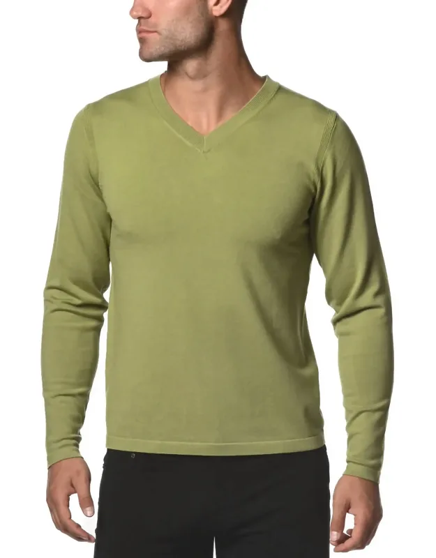 Knitted V-neck Sweater