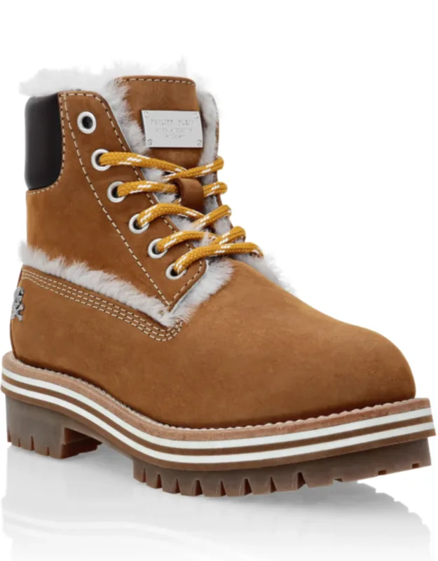 Nabuk Boots With Shearling Inside