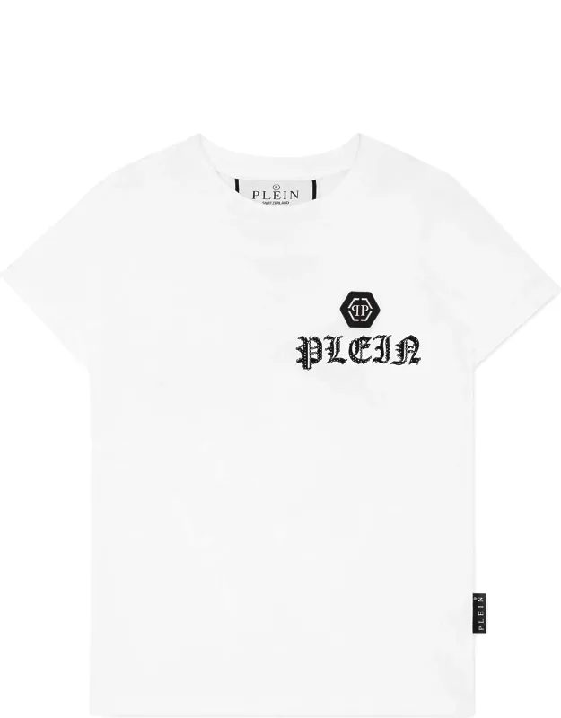 T-shirt With Crystal Skull & Bones