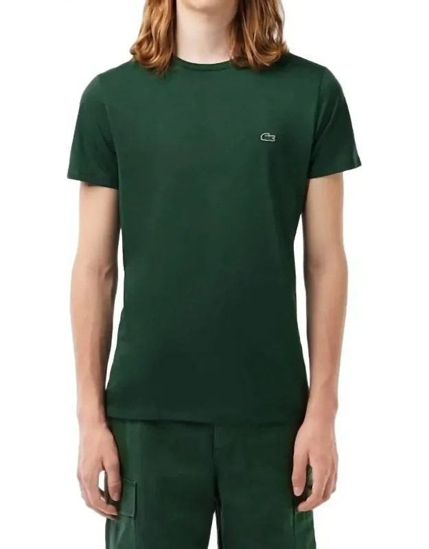 Short Sleeve Crew Neck Pima Cotton Jersey T-shirt