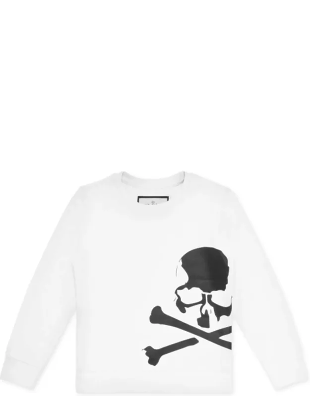 Sweatshirt Ls With Bold Detailing And Skull Motif