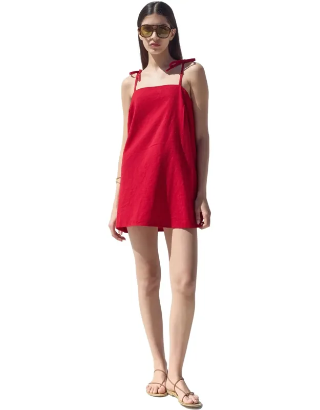 Square Neck Mini Dress Cover-up