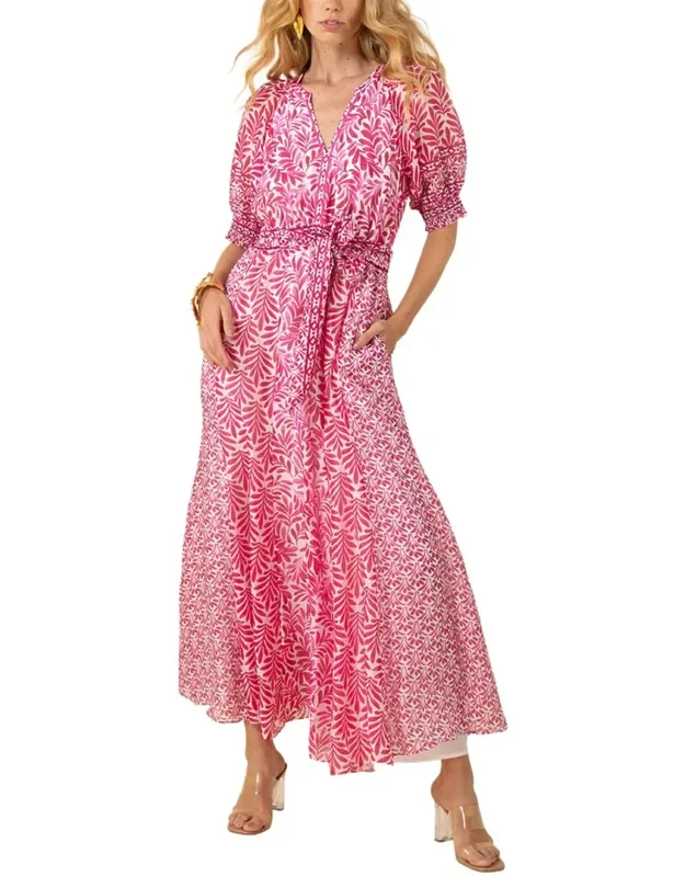 Linen-blend Maxi Dress