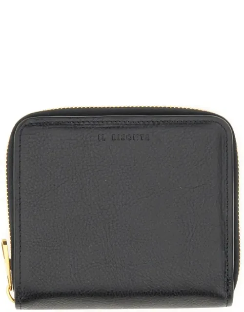 Compact Textured Leather Wallet
