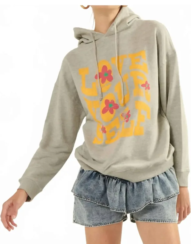 Love Yourself Graphic Hoodie