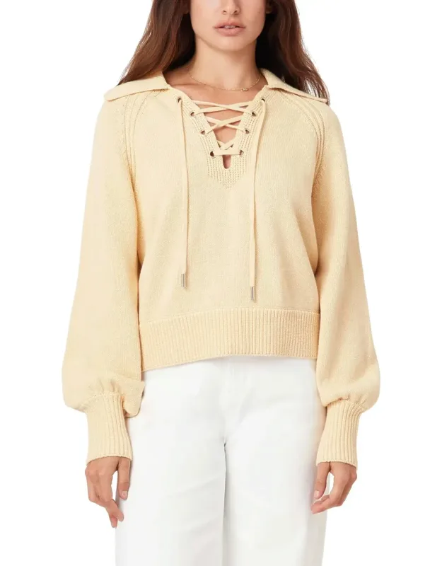 Lace Up Sweater