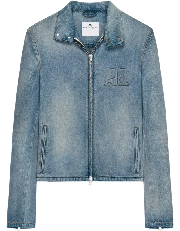 Silk-nylon Denim Jacket