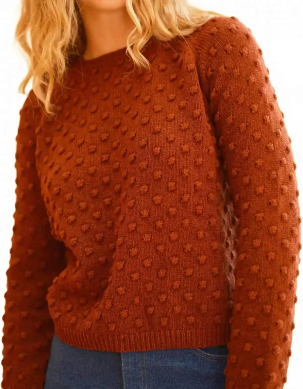 Popcorn Knit Sweater