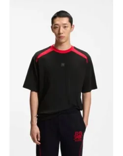 Cotton T-shirt With Bull Motif