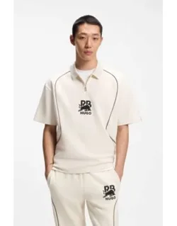 Polo Shirt With Bull Motif