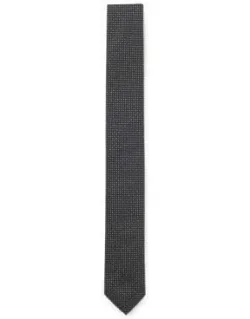 Silk-blend Tie With Jacquard Pattern
