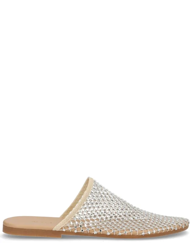 Mule Shoes With Rhinestones