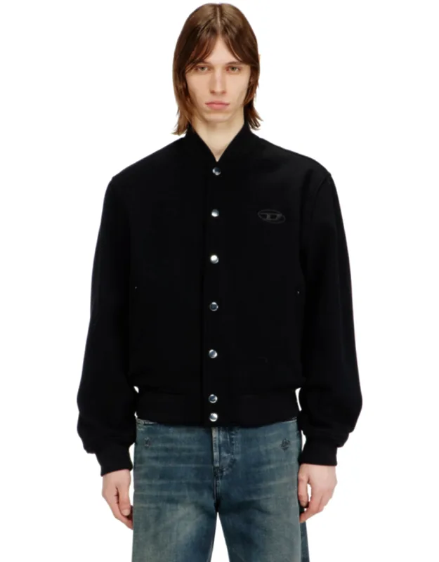 Bomber Jacket In Felted Wool Blend