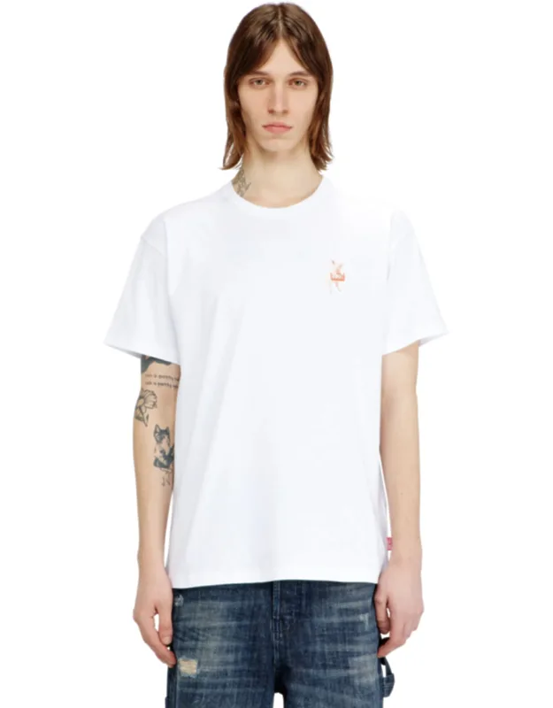 T-shirt With Pig And Logo Print