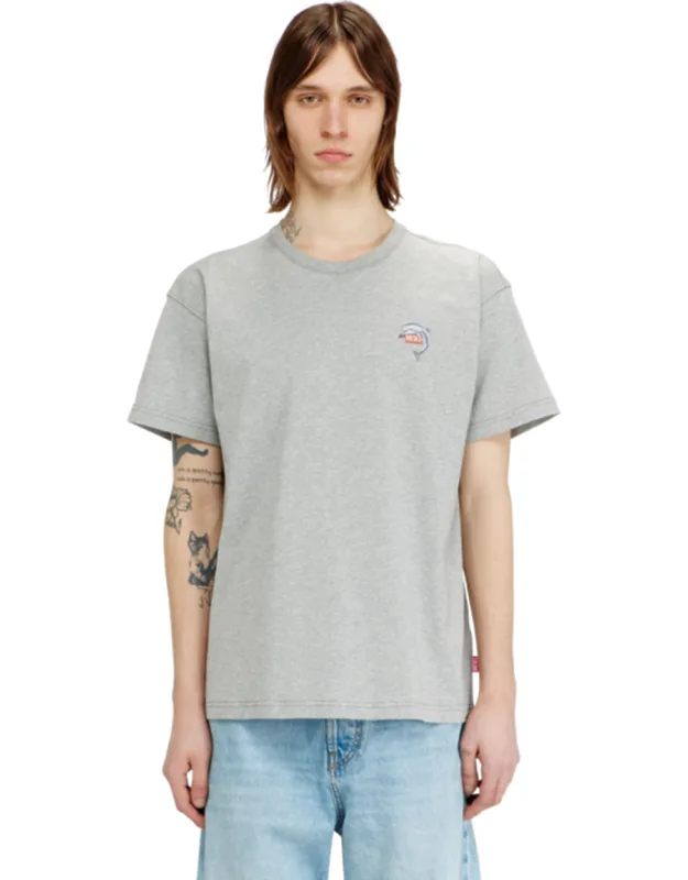 T-shirt With Dolphin And Logo Print