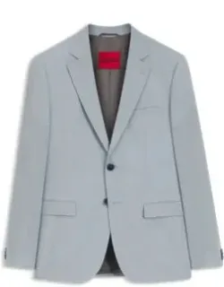Extra-slim-fit Suit Jacket In Wool-blend Poplin