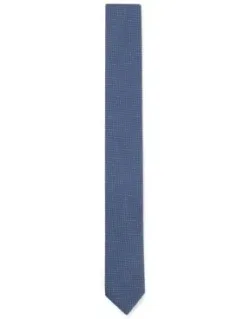 Silk Tie With Jacquard Pattern
