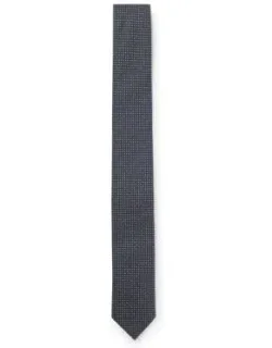 Silk-blend Tie With Jacquard Pattern