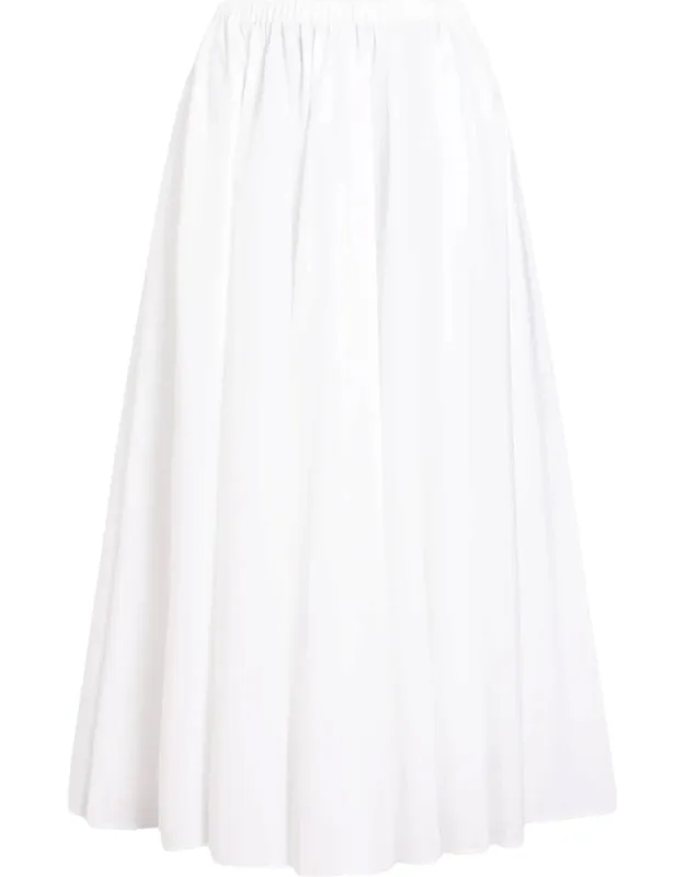 Cotton Midi Skirt