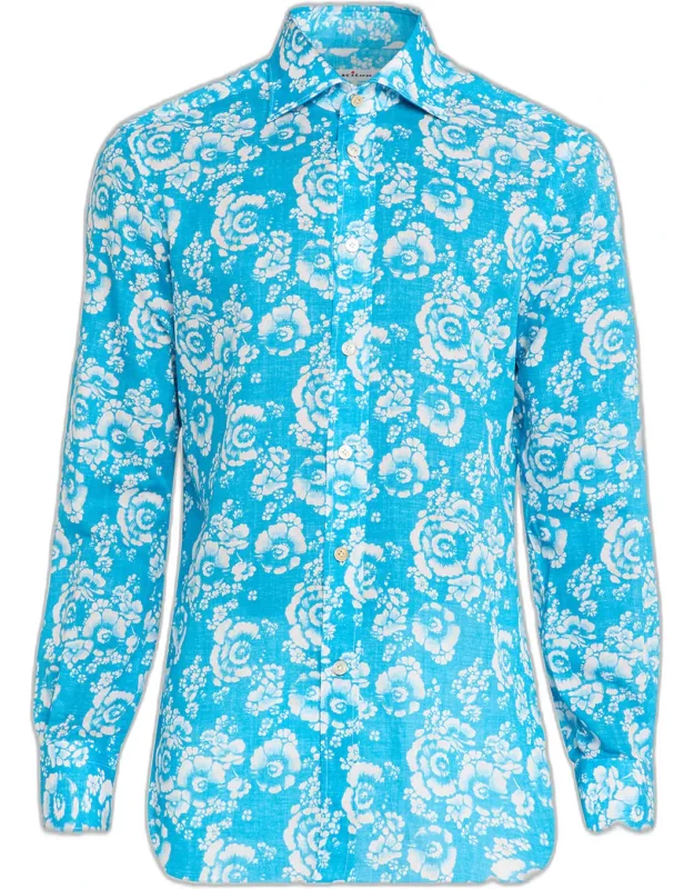 Cotton Floral Classic Fit Button-down Shirt