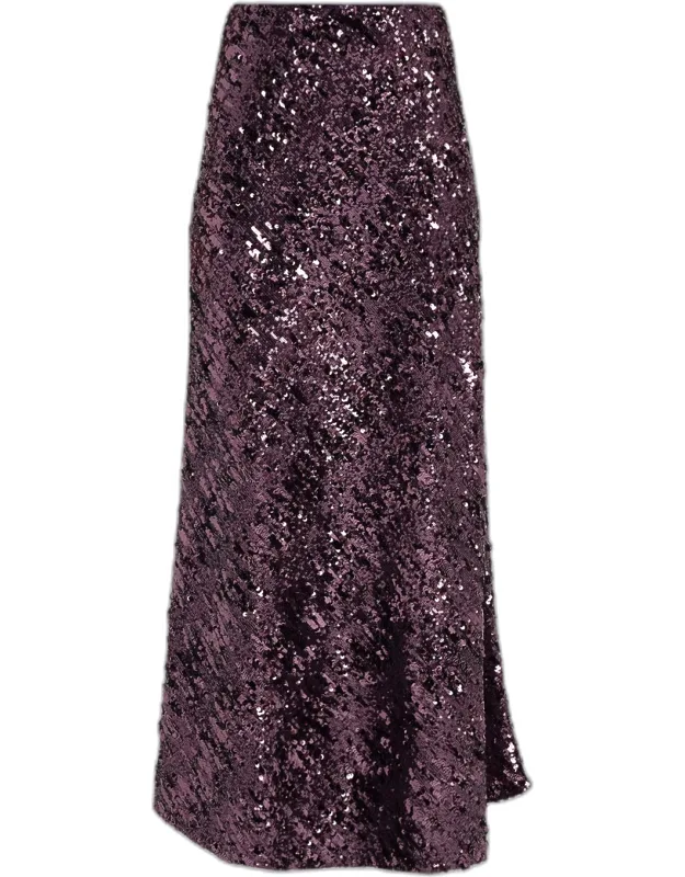 Sequined Maxi Skirt