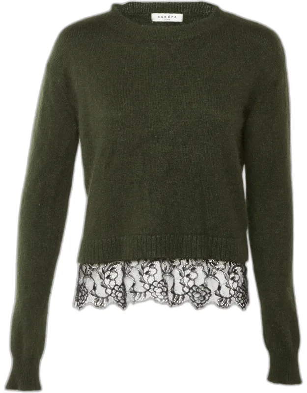 Wool & Lace Hem Sweater