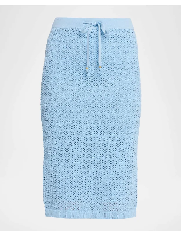 Pointelle-knit Skirt