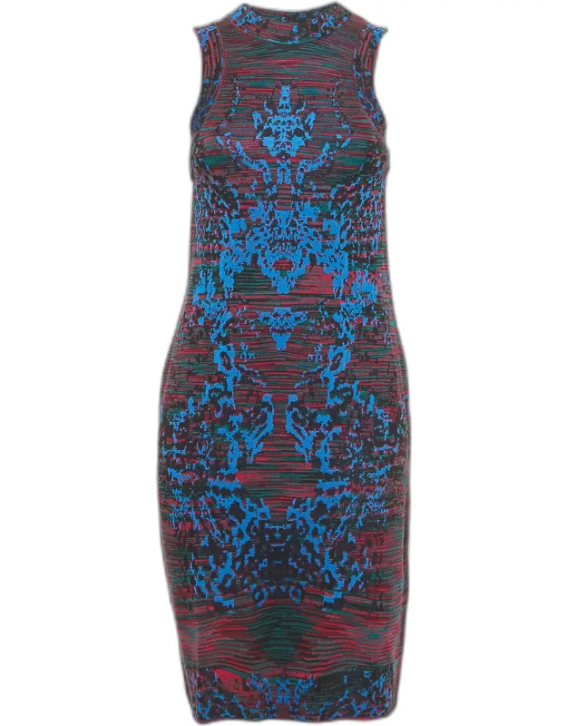 Intarsia Knit Bodycon Dress