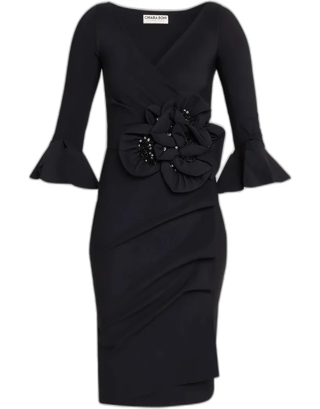 Triana Sequin Rosette Dress