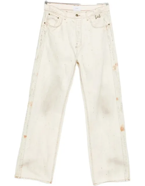 Distressed Straight Jeans