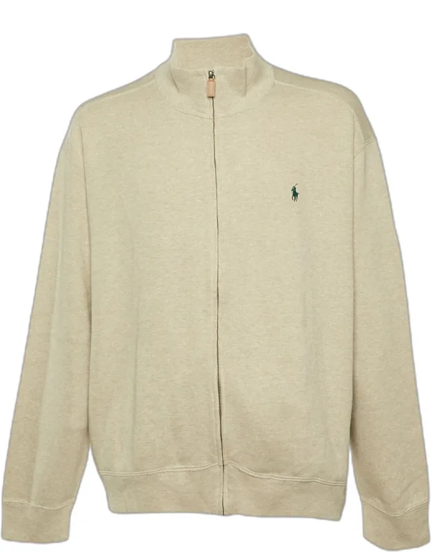 Cotton Knit Zip Front Jacket