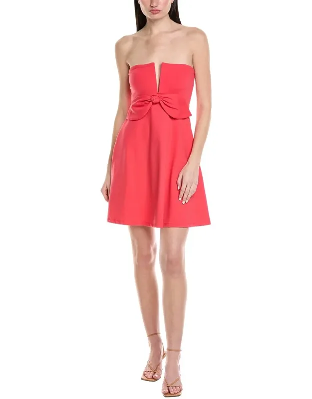 Bow V-wire Mini Dress