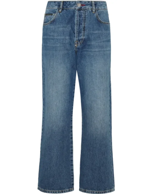 Loose Fit Denim Trousers