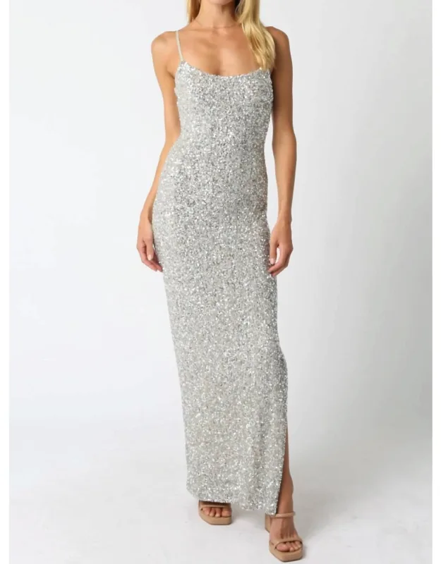 Gilded Night Midi Dress