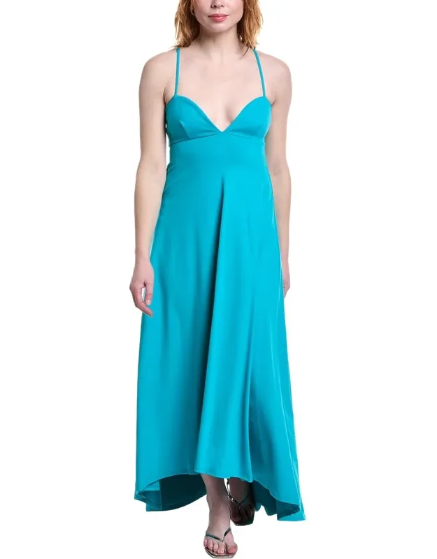 Sweetheart String High-low Maxi Dress