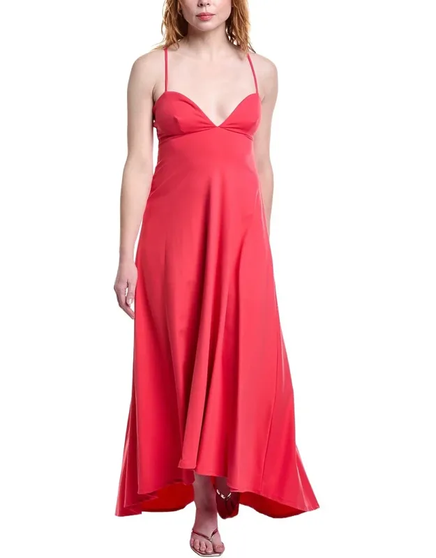 Sweetheart String High-low Maxi Dress