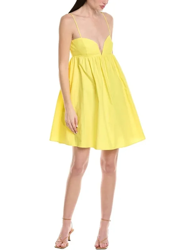 Poplin Back V-wire Mini Dress