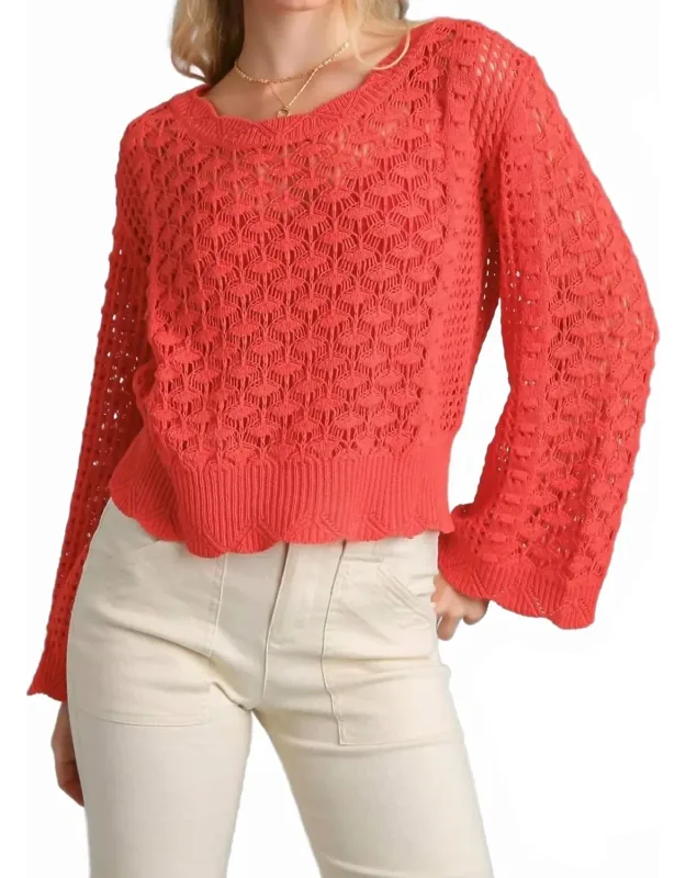 Crochet Light Weight Pullover Top