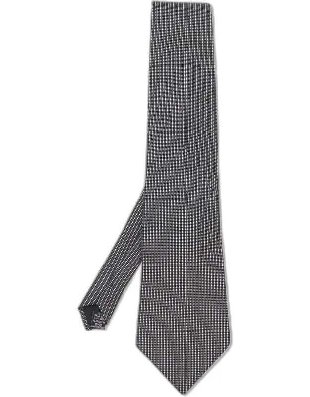 Monochrome Jacquard Silk Tie