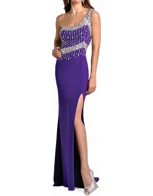 One-shoulder Maxi Dress