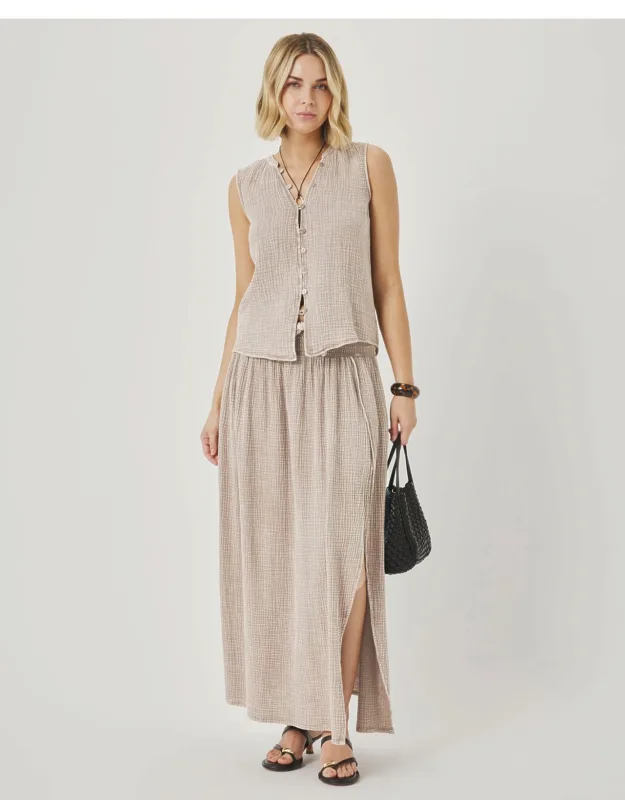 Gauze Maxi Skirt