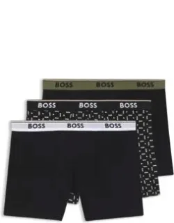 Three-pack Of Stretch-cotton Boxer Briefs