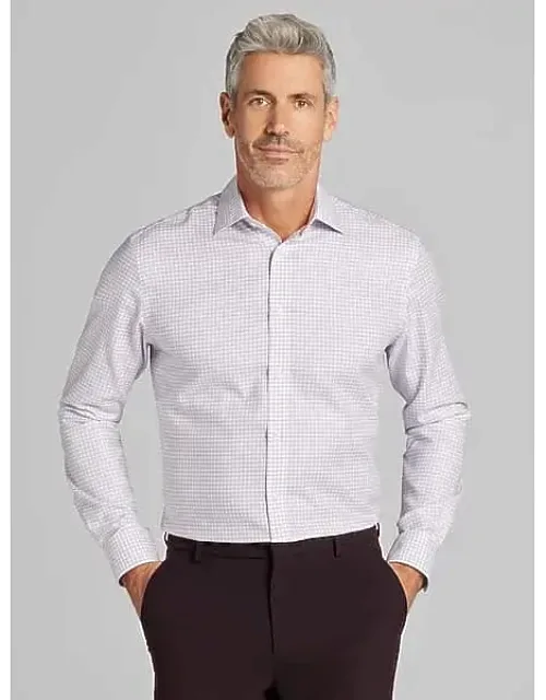 Modern Fit Double-check Dress Shirt