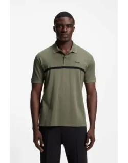 Polo Shirt With Engineered Stripe